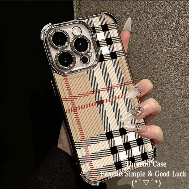 ปลอกสําหรับ OPPO Reno 13F 12F 11F 5 A57 A77s A58 A60 A3X A5s A3s A7 A18 A17 A16 A15 A79 A98 A53 A33 A31 A12 A95 A54 A5 หรูหรา 360°ปกป้อง ฝาครอบเคสแฟชั่น Trend Stripes
