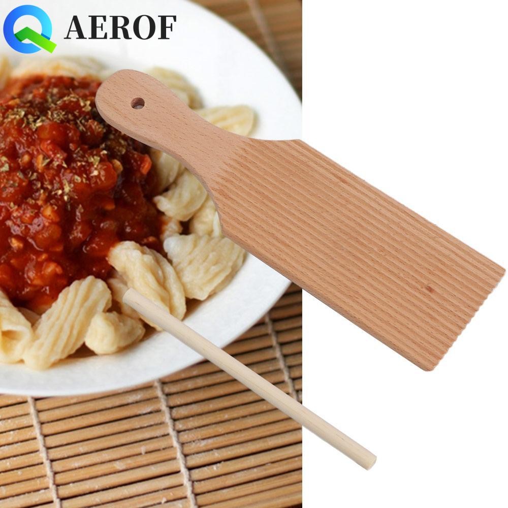 AEROF กระดานพาสต้า กระดานขนม โต๊ะก๋วยเตี๋ยวไม้ ห้องครัว ใช้ในบ้าน ไอติม กระดาน Gnocchi โฮมเมด