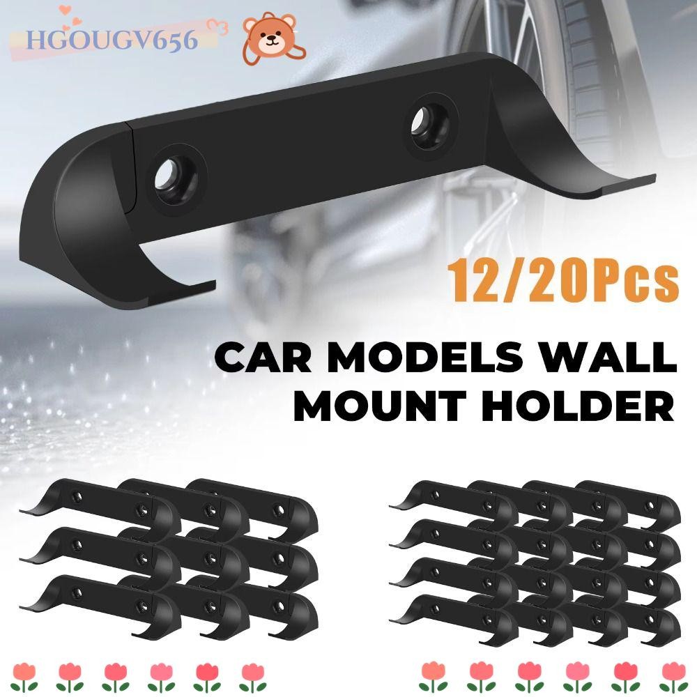 HGOUGV656 1/4/8/12PCS Car Display Wall Mount, Save Space Speed Champion Series Stable Toy Car Holder, Hang Firmly Portable Car Model ตู้โชว์