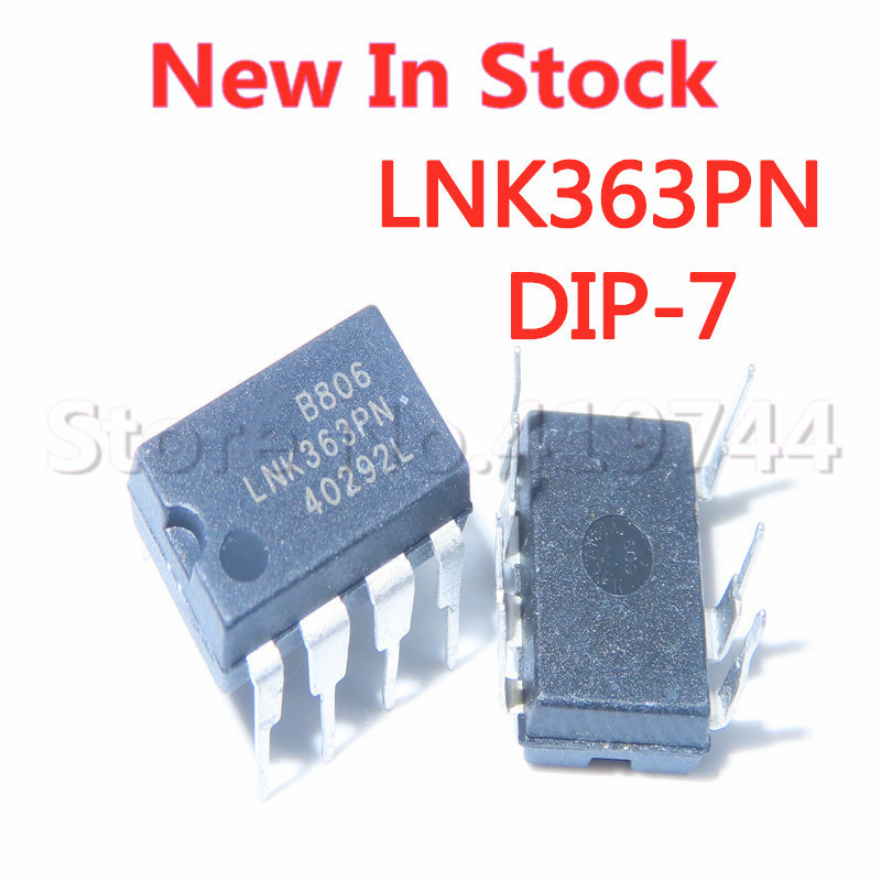 5 ชิ้น/ล็อต 100% คุณภาพ LNK363PN LNK363 LNK363P DIP-7 LED power driver power ชิปในสต็อกใหม่เดิม