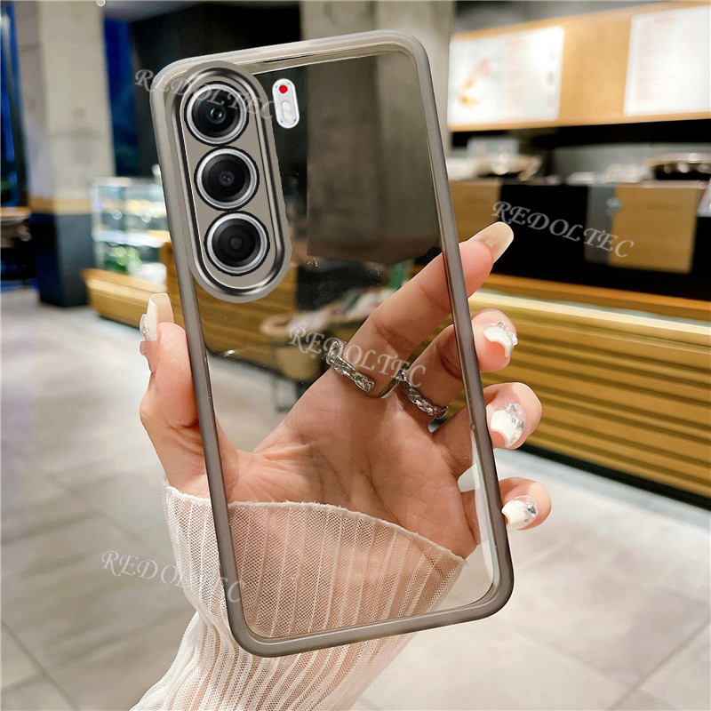 กรณี Tecno Camon 40 40Pro 4G 5G ใหม่สีบริสุทธิ์บางโปร่งใสปลอก Tecno Camon 40 Pro Camon40 Pro กันกระแทกฝาครอบโทรศัพท์ใสนุ่มพร้อมเลนส์กล้องเต็ม