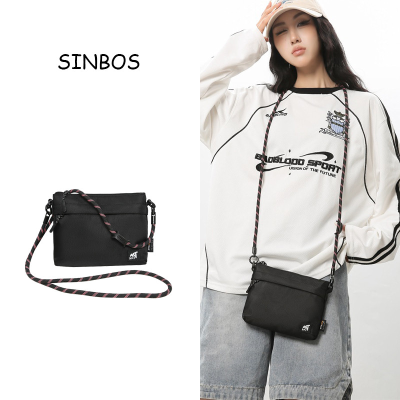 SINBOS ใหม่ niche พร็อพสาวเชือกเส้นเล็กกระเป๋าสะพายไหล่สบายๆ