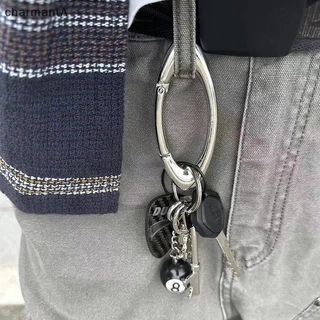 CharmantA ผู้ชาย Carabiner Blackout Mountaineering พวงกุญแจรูปไข่มัลติฟังก์ชั่นเข็มขัดหัวเข็มขัดอุปกรณ์เสริม Key แหวน Unisex TH