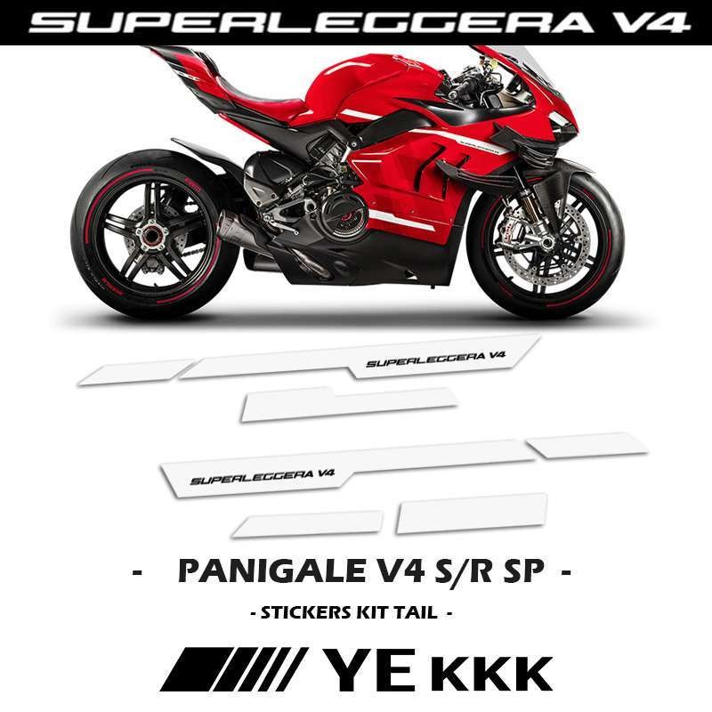 [Generous สวยงาม] AE เหมาะสําหรับ Ducati PANIGALE V4 Superleggera Side Fairing Sticker Decal Latte
