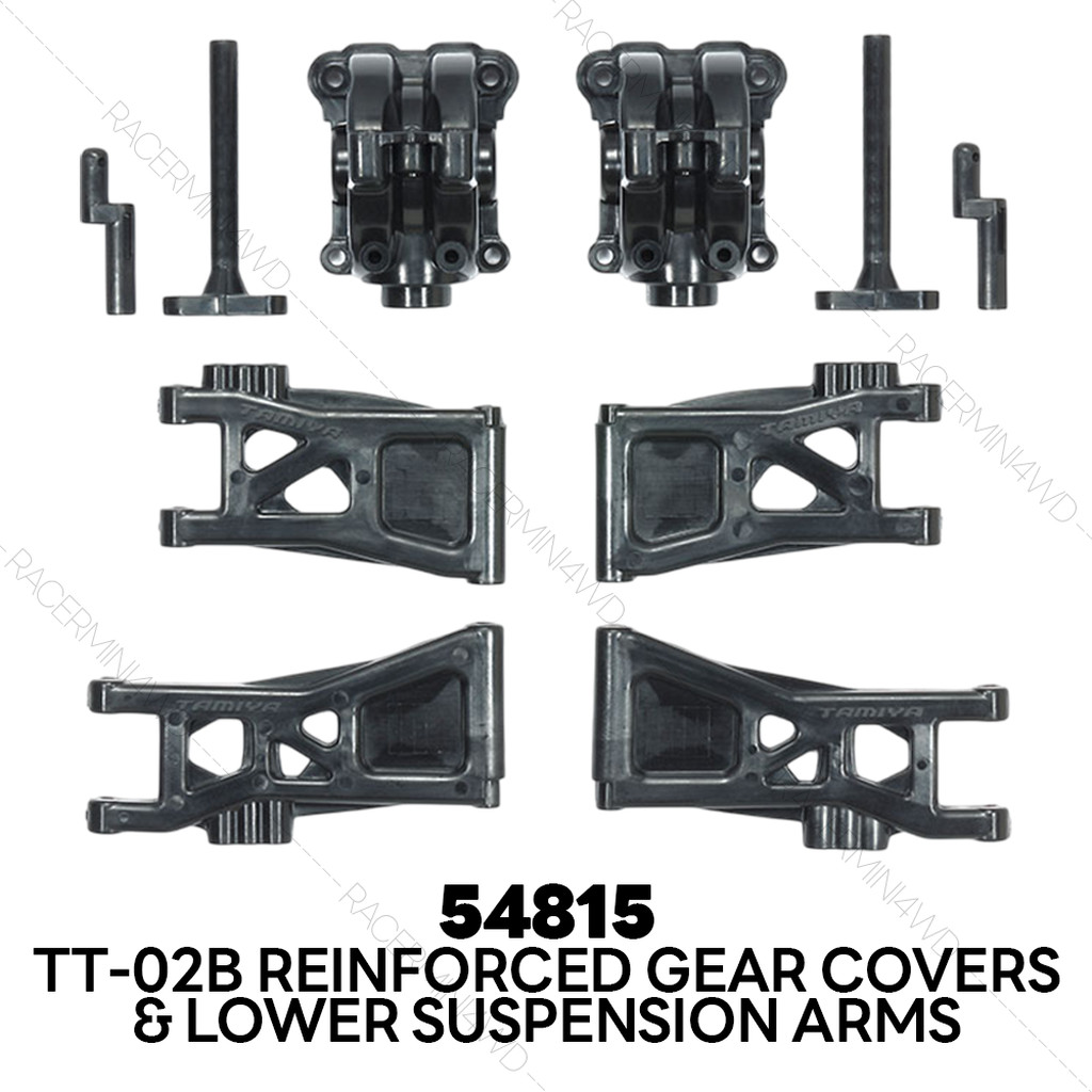 TAMIYA 54815 TT-02B Reinforced Gear Covers & Lower Suspension Arms (2pcs.)