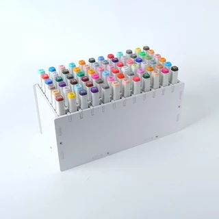 GROVEZY ที่ใส่ปากกามาร์กเกอร์,หลายช่องความจุขนาดใหญ่ Art Marker Rack, PVC 72/120/180/240 กริด Mark ปากกากล่องเก็บเดสก์ท็อป