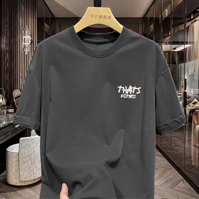 (จัดส่งตลอด 24 ชั่วโมง)เสื้อยืดผู้ชายผู้หญิงฯลฯ สามข้ามสองด้านพิมพ์หนักผ้าฝ้ายแท้แขนสั้นชายหญิงท็อปส์
