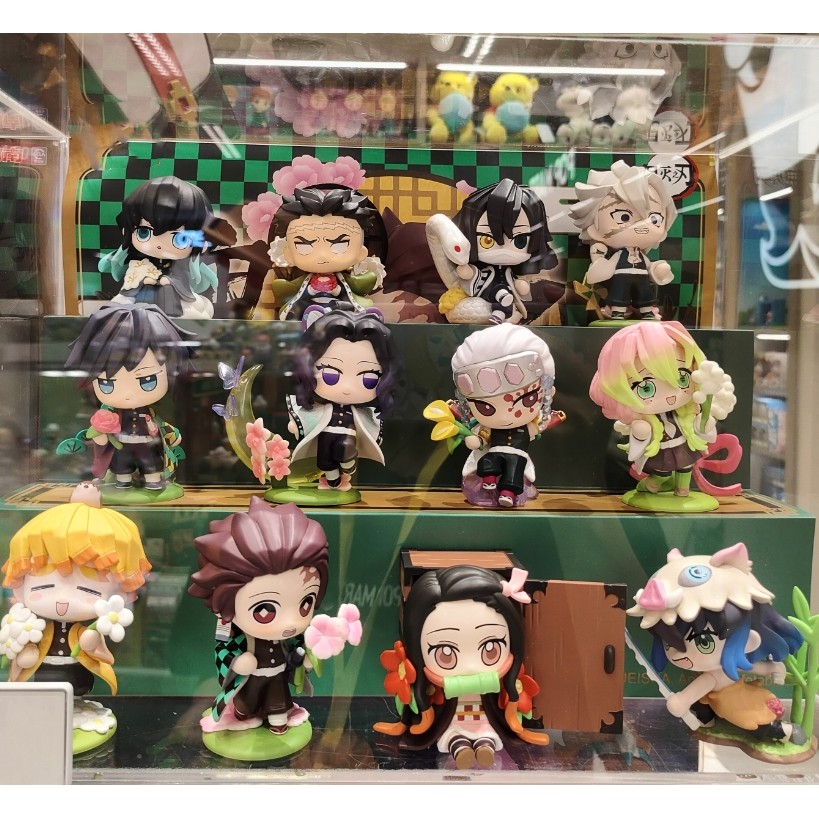 6 ชิ้น/ล็อต Demon Slayer Kamado Nezuko Agatsuma Zenitsu Tomioka Giyuu Tokitou Muichirou Kanroji Mits