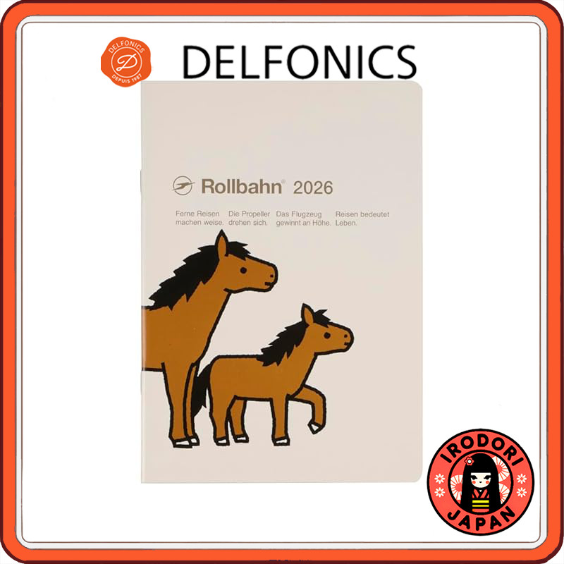 Delphonics Diary 2026 Edition / Oct 2025 Start, A5 Rolbahn Note Diary, Monthly Scheduler in Various 
