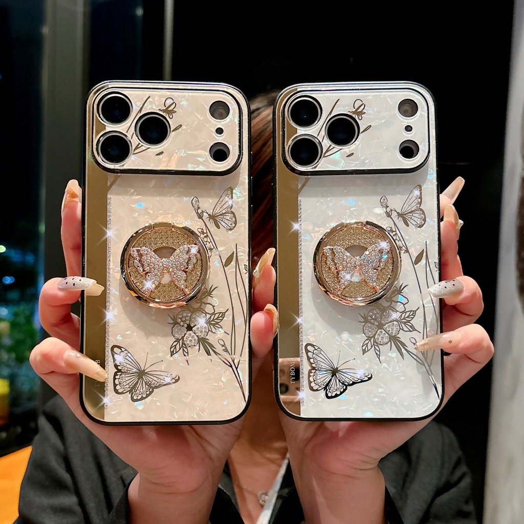 สําหรับ iphone17ProMax เชลล์ 5D18 Butterfly Lovers iPhone16ProMax iPhone15ProMax iPhone14ProMax