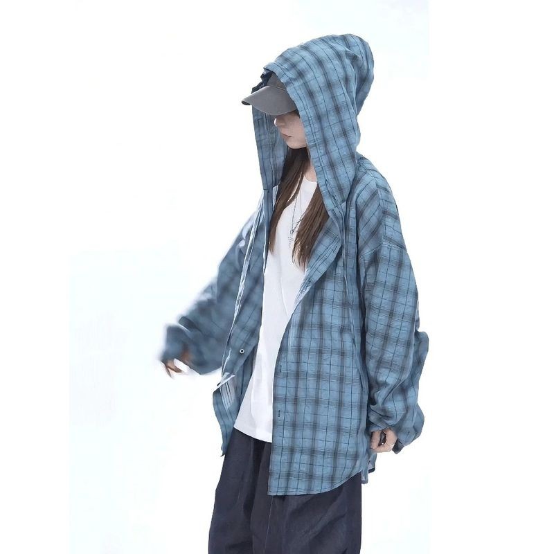 SEACHENIC เสื้อแจ็คเก็ตลายสก๊อต เซเชียนิก ทนทาน สวมใส่สบาย ป้องกันแสงแดดและฝน — صورة 5