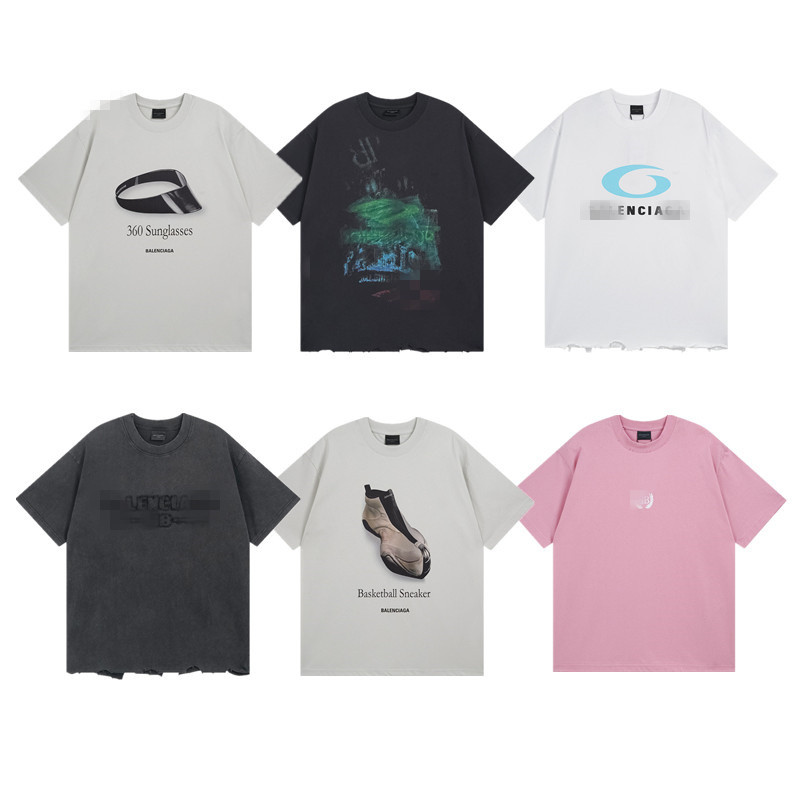 เสื้อยืดแขนสั้นแฟชันใหม่สำหรับผู้ชายและผู้หญิง ไซส์ใหญ่มากมาย
