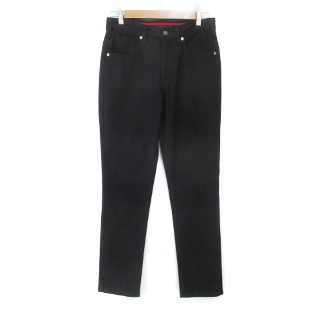 Edwin Stretch Denim Pants Jeans Skinny L Black 403LR Direct from Japan มือสอง
