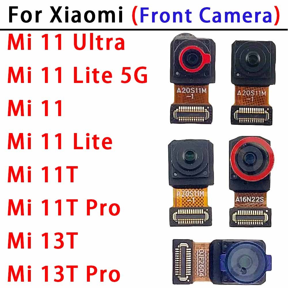 กล้องหน้าเดิมสําหรับxiaomi Mi 11 11T 13T Lite Ultra Pro 5g Mi11 Mi11T Mi13T Selfie Facing Frontalกล้องโมดูลเปลี่ยน
