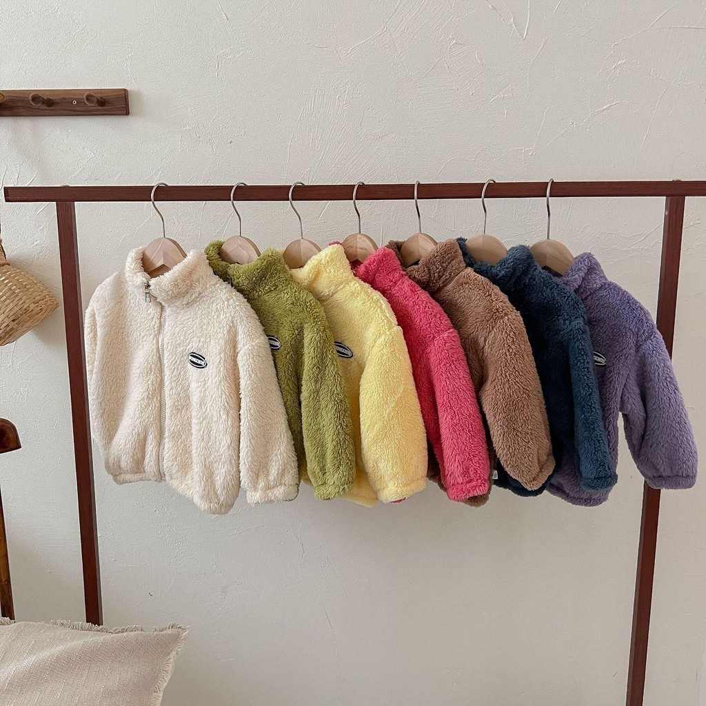 S11,S22,S33 พร้อมส่ง เสื้อแจ็คเก็ตกันหนาวเด็ก ชาย/หญิง ใส่ได้ ผ้าหนาๆ ขนปุยๆ ผ้าสักหลาด