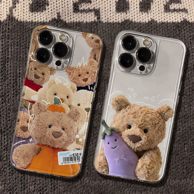 หมีน้อยน่ารัก iPhone16promax เคสโทรศัพท์สําหรับ iPhone 16 15 14 13 12 11 promax 7 8 plus drop-proof กันน้ําเต็มกรณีป้องกัน