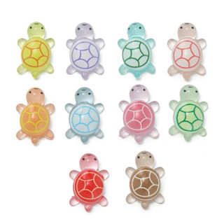 เรซินเต่า 5-10ชิ้น 8.5x12.5มม. มินิเต่าน่ารัก อุปกรณ์ตกแต่งD…