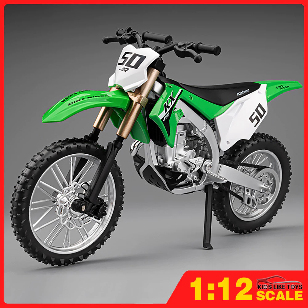 Klt 1:12 Kawasaki KX-450 รถจักรยานยนต์ Diecast รุ่นรถของเล่นรถคอลเลกชันของขวัญสําหรับเด็กเด็กผู้หญิง