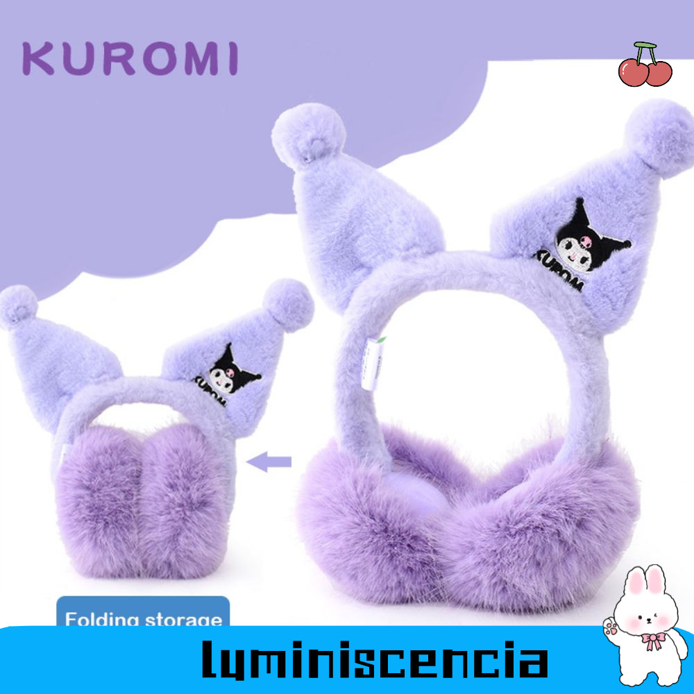 Luminescia ที่ปิดหูกันหนาวตุ๊กตา, หมวกป้องกันหูคุณภาพสูง Kawaii, Cinnamoroll Warm Anime Sanrio เด็กผู้หญิงของขวัญการ์ตูนสําหรับเด็ก