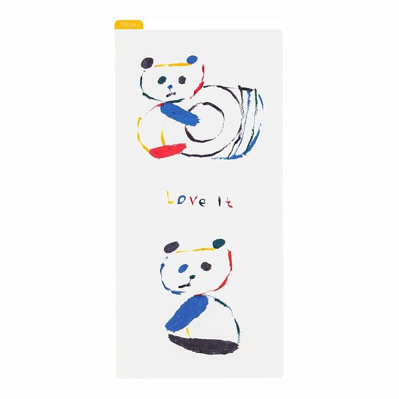 แผ่นรองเมาส์ Hobonichi Techo Kitamura Jin / Hobonichi Love it (Panda) สําหรับสัปดาห์อุปกรณ์เสริมวางแผนขนาด