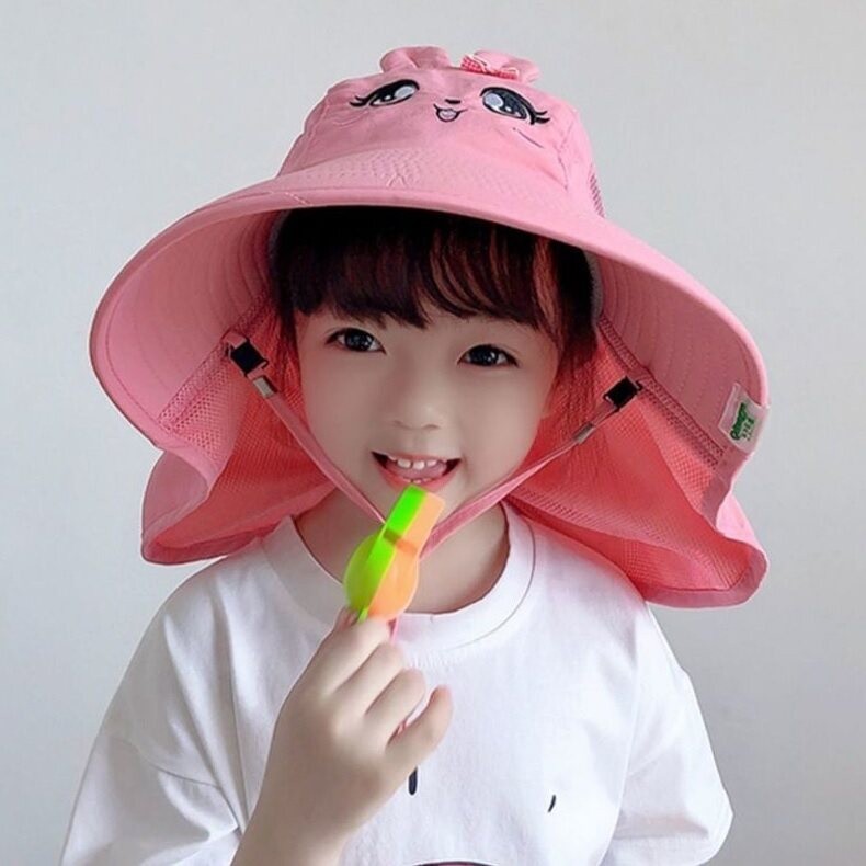 หมวกสำหรับเด็ก หมวกบักเก็ต หมวกกันแดด กันร้อน ป้องกันรังสีอัลตราไวโอเลต แฟชั่นสำหรับเด็ก พร้อมส่ง