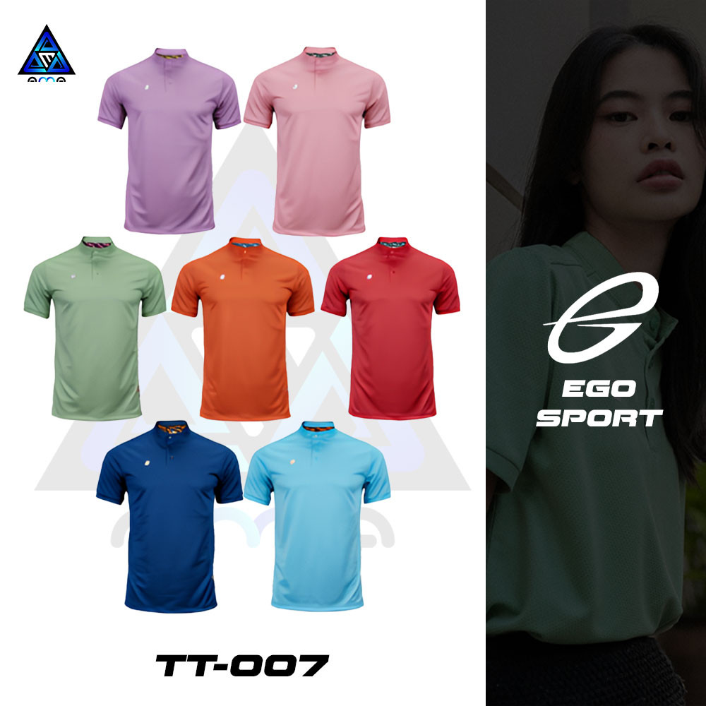 ลดแล้วลดอีก30% EGO SPORT โปโลคอจีน TT-007 x ไทยโทนเปล่า เสื้อโปโลสีสวย ระบายอากาศได้ดี แท้100%