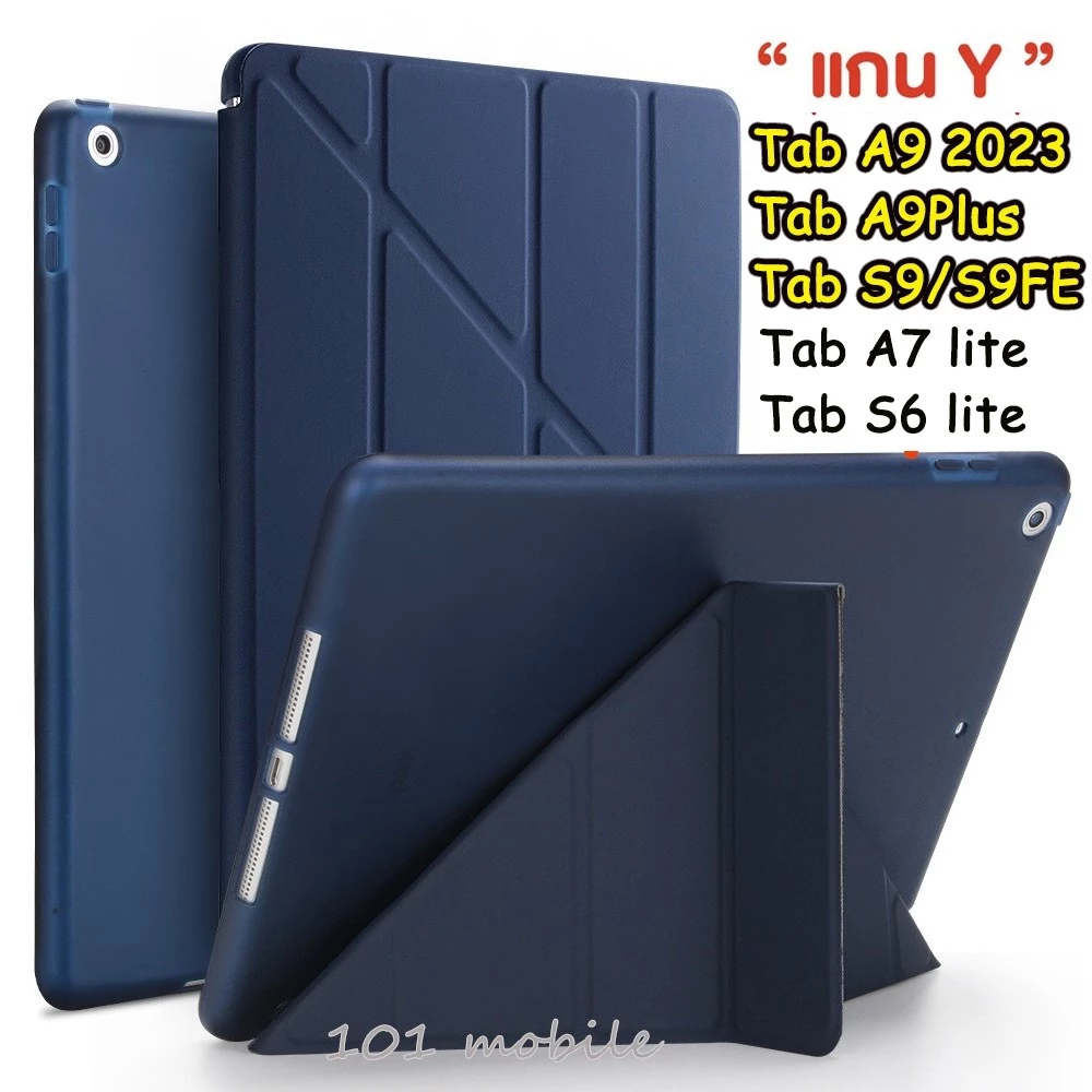 เคสฝาพับ สำหรับ Samsung Tab S6 lite Tab A11 A11Plus S10 S11 S7 S9 FE S9FE A9Plus A7 lite A9 plus มีช่องใส่ปากกา เคสหนัง