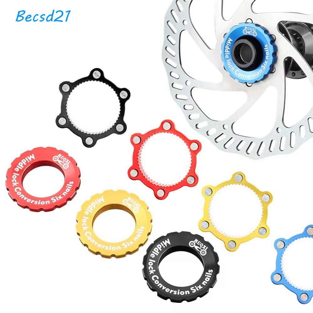 Becsd Centerlock แหวนล็อค,อลูมิเนียมด้านหลัง 9 12 15 20 มม.จักรยาน Center Lock Adapter ฝาครอบ, ด้านหน้า 9 12 15 มม.ฮับ Thru เพลา Centerlock ถึง 6-Bolt อะแดปเตอร์โรเตอร์สําหรับ MTB แผนที่