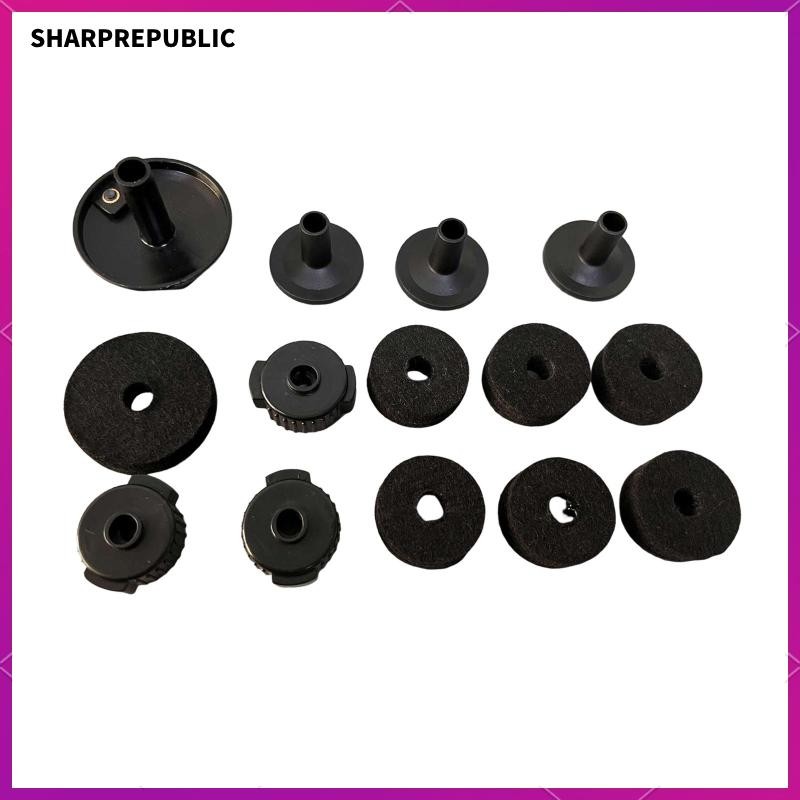 [Sharprepublic] แผ่นสักหลาดรองฉาบ สําหรับเครื่องดนตรี 14 ชิ้น