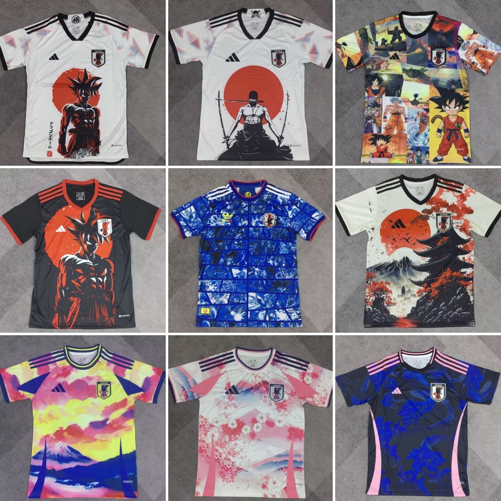 2024-25 อะนิเมะญี่ปุ่นรุ่นพิเศษ Goku Zoro Uchiha Itachi Jersey เสื้อฟุตบอลผู้ชาย