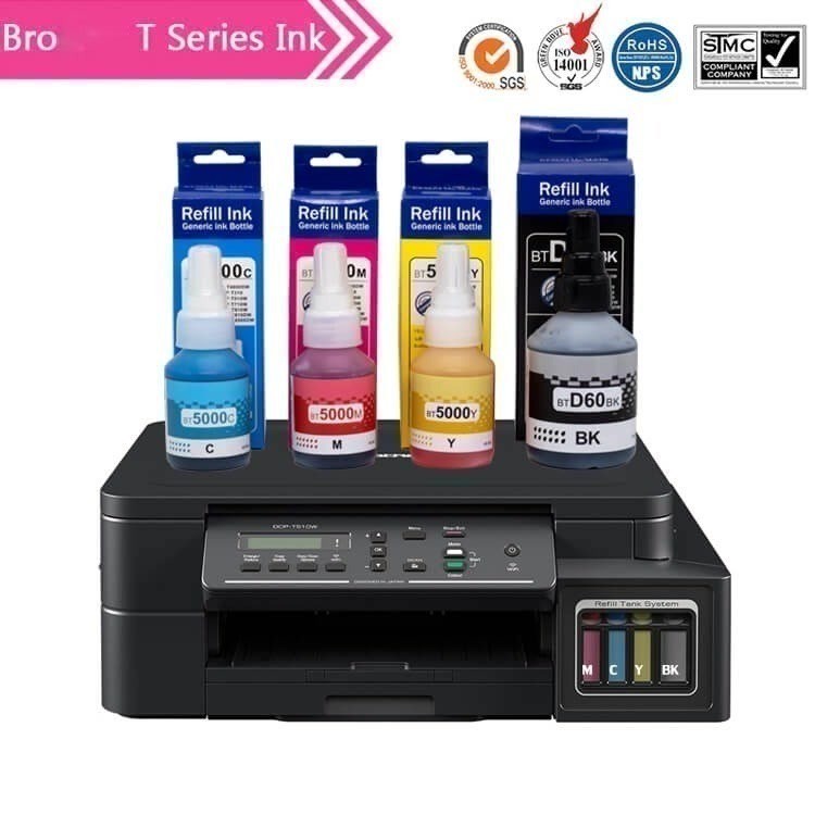 หมึกบราเดอร์ Bro DCP-T220w T420w T500w T520w หมึกเทียบ บราเธอร์ บราเทอร์ refill ink BT-D60BK BT5000C