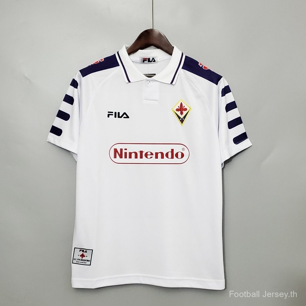 [Retro AAA ]98-99 Fiorentina Away เสื้อฟุตบอลฟุตบอล ojlx