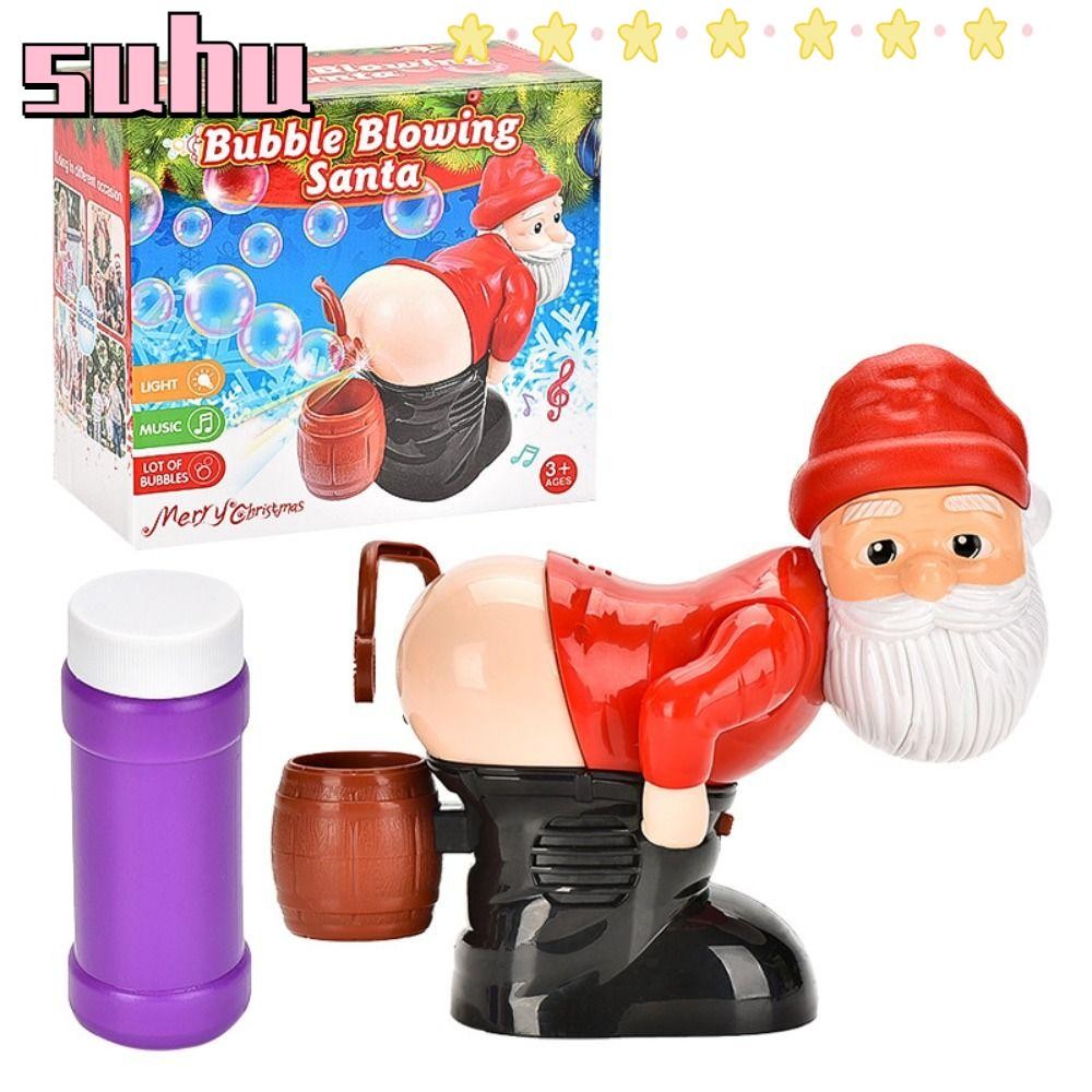 Suhuhd ฟองซานตาคลอส|Creative อัตโนมัติผายลม Prank ของเล่น, Twerking ของขวัญตลกกระพริบไฟ & เพลงตกแต่งคริสต์มาสเด็กผู้ใหญ่ Party