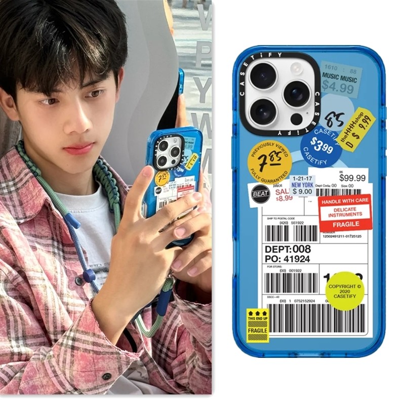 CASETi ป้ายสติกเกอร์เคสโทรศัพท์สําหรับ iPhone 16 16Pro 11 12 13 14 15 Plus Pro Max แม่เหล็กอะคริลิคใสปกหลัง