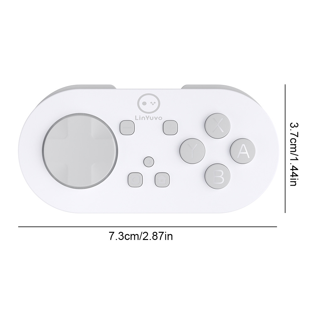 Linyuvo KS54 คอนโทรลเลอร์สําหรับเล่นเกมที่รองรับบลูทูธไร้สายพร้อมการสั่นสะเทือน 180mAh สําหรับ Android/iOS/สวิตช์/รองรับโหมดคีย์บอร์ด