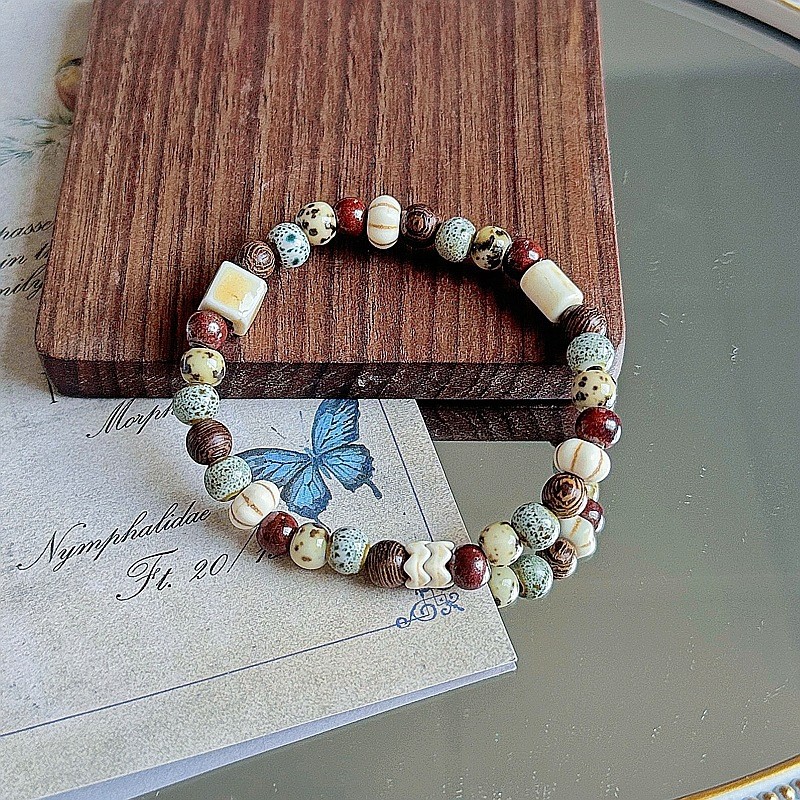 ใหม่สไตล์จีนสร้อยข้อมือเซรามิกโพธิ์ฟักทองลูกปัดสร้อยข้อมือหินธรรมชาติผู้หญิงสร้อยข้อมือ ราคา ถูกที่สุด ดีลบีเคเค แกลเลอรีภาพที่ 9