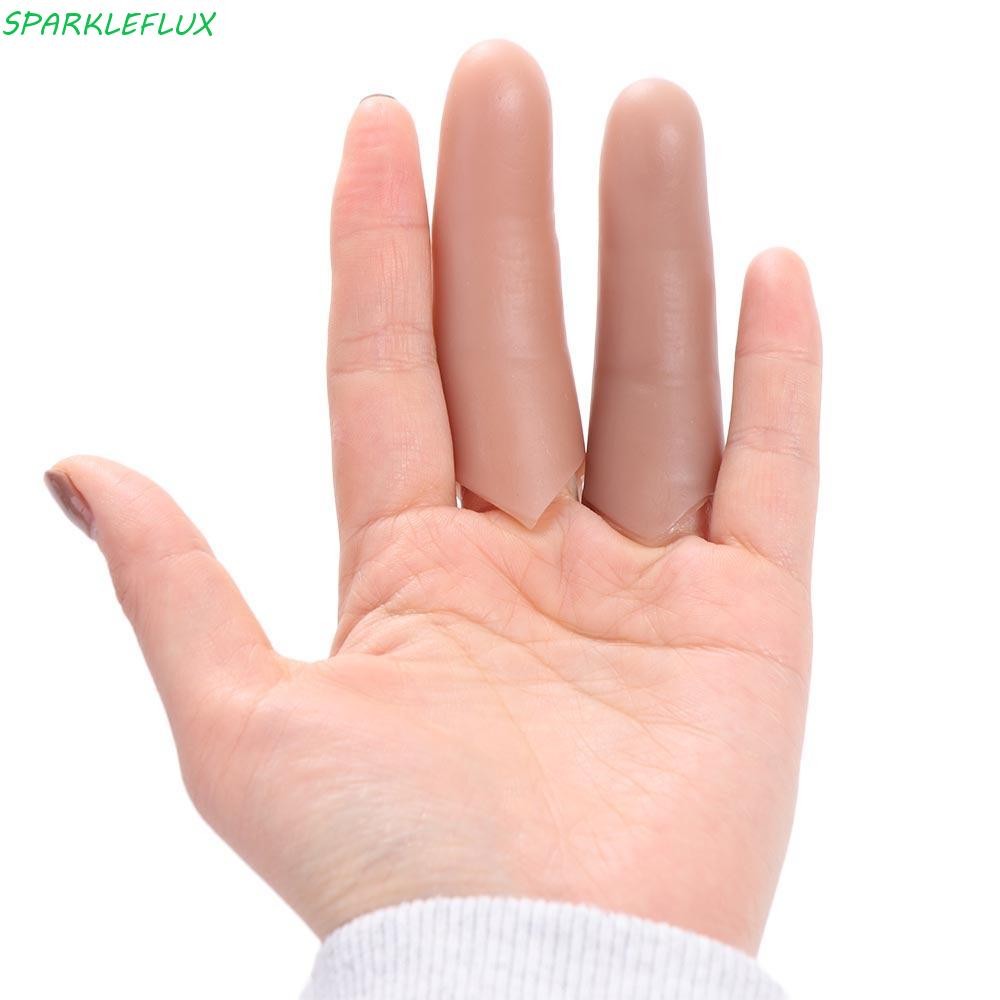 Sparklefflux หกนิ้วกลาง,ปรากฏและหายไปดําเนินการ Magic ปลอมนิ้วมือ, Magia ของเล่น Magic Tricks Gimmick Props Mentalism Finger Magic Props Street Stage