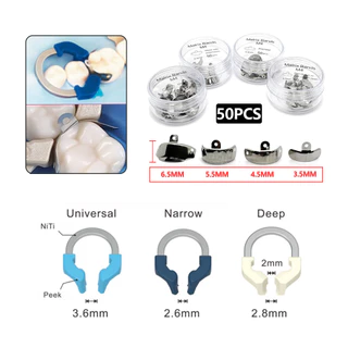 Dental Matrix Bands Sectional Contoured Matrix System โลหะ Matrices Matrix Clamp นิกเกิลไทเทเนียม Clamping แหวนเครื่องมือทันตแพทย์