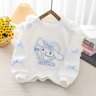 ลดราคาพิเศษ เสื้อสเวตเตอร์เด็ก โบว์ระบาย 3D แขนยาว โอเวอร์ไซส์ คอตตอน ผ้าหนานุ่ม น่ารัก สไตล์เกาหลี