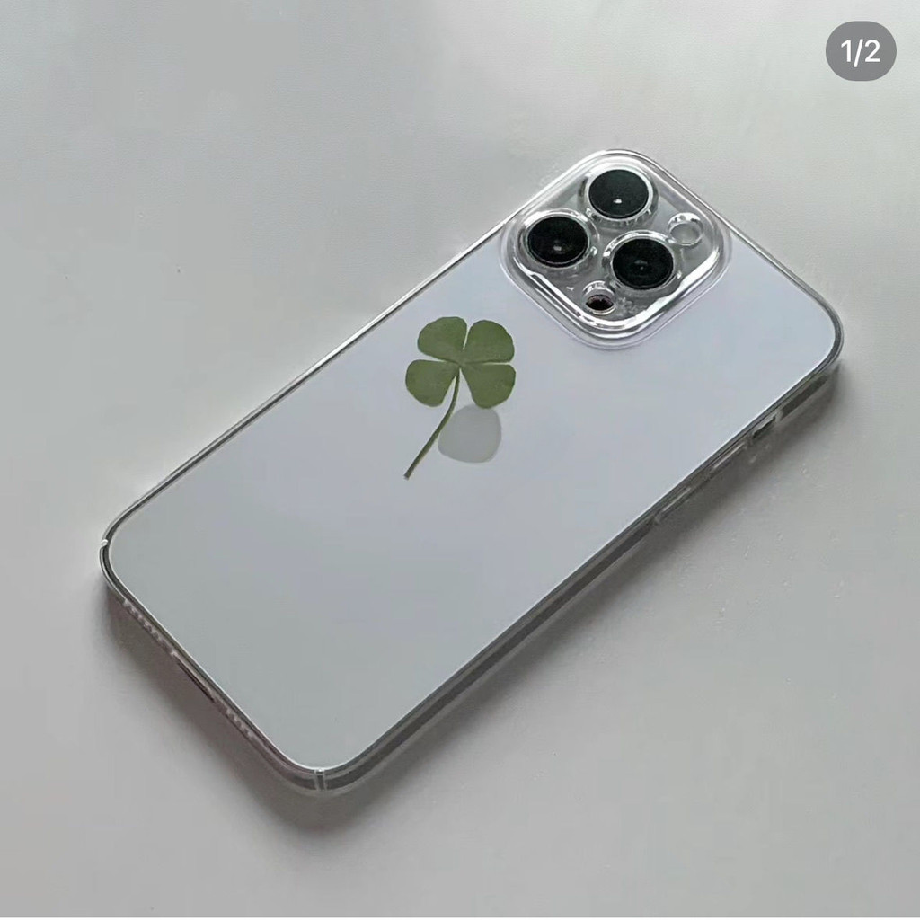 Four-leaf Clover เหมาะสําหรับ iPhone15/14/13promax เคสโทรศัพท์ 12promax Creative xr/xs กันกระแทก 7plus Soft Case 6AQ6