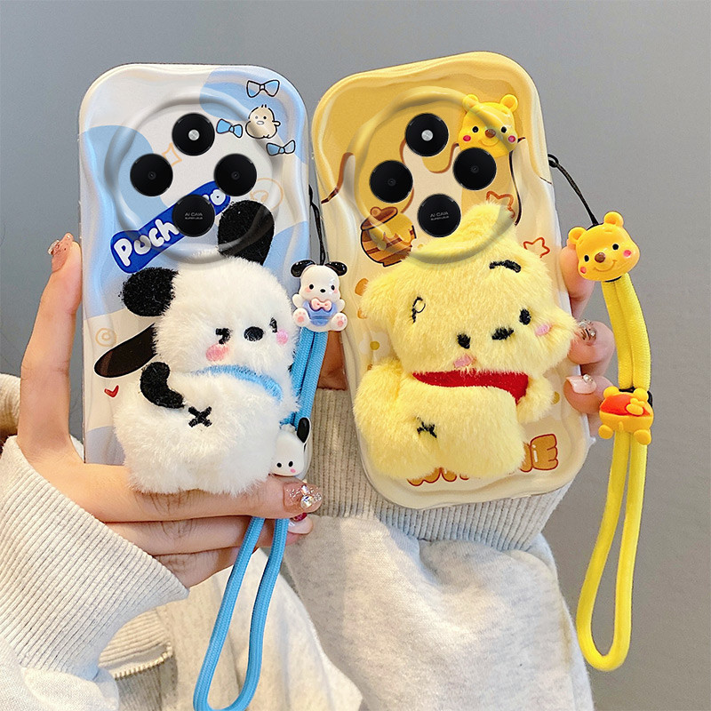 เคส Redmi 14C กรณีโทรศัพท์มือถือ ตุ๊กตาน่ารัก สร้อยข้อมือ TYMR