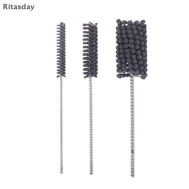 Ritasday ยืดหยุ่นกระบอก Honing แปรง Φ12-40 มม.กรวด 320 ขัดสําหรับเหล็กอ่อนสแตนเลสเหล็กหล่อนุ่ม Ferrous วัสดุใหม่