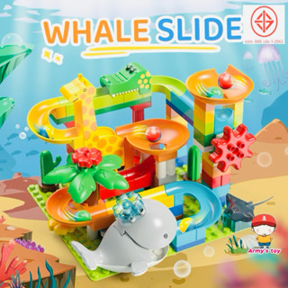 FEELO ของเล่นตัวต่อรางลูกแก้ว Slide Series รุ่น Whale Slide …