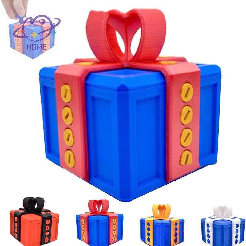 [mayhome] Annoying Gift Box With Screws Large Annoying Gift Box Prank Screw Box 3D Print Gift Box Money Card Container Christmas Gift {TH}
