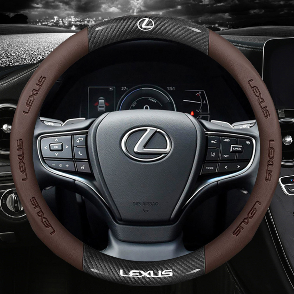 รถหนังพวงมาลัยคาร์บอนไฟเบอร์พวงมาลัยเหมาะสําหรับ Lexus IS250 IS300 RX330 RX350 NX RX rx300 gs300 ES 