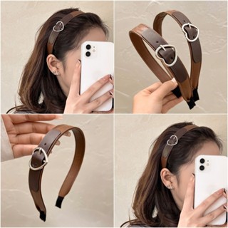 Maillard เข็มขัดสีน้ําตาลหัวเข็มขัด Love ที่คาดผมผู้หญิงใหม่…