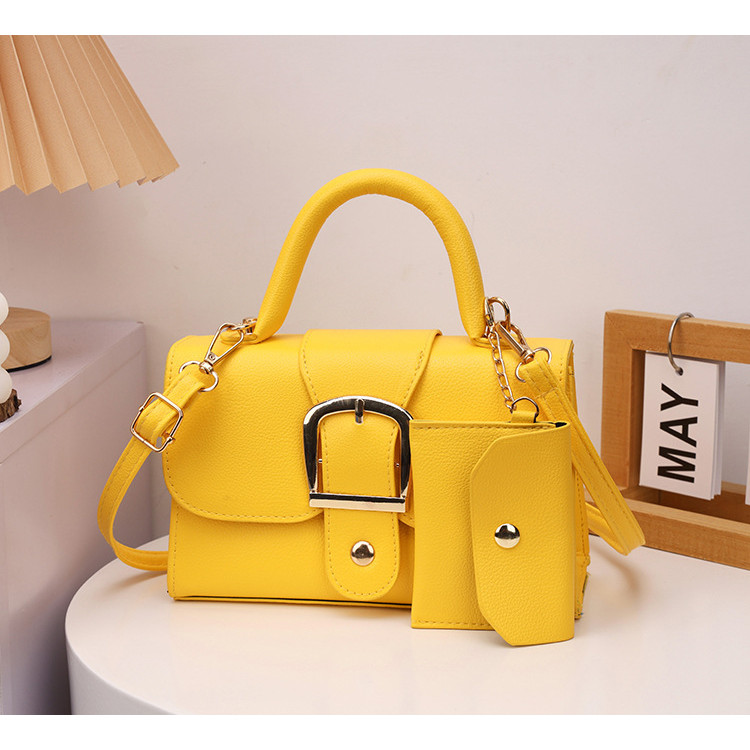 2024 New Candy Color Simple Retro Portable Messenger Shoulder Bag for Women