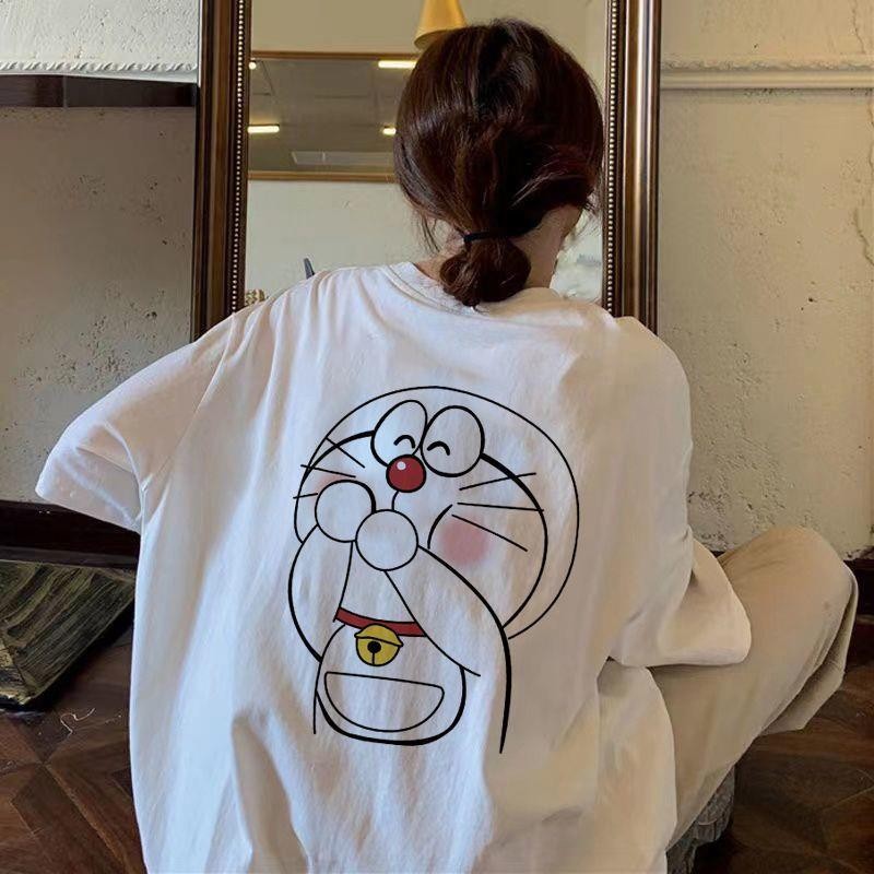 TOP โดราเอมอน พิมพ์ลาย เสื้อยืดคอกลม"Doraemon02" ผ้าคุณภาพสูง ยืดหยุ่น ไม่ต้องรีด unisex จัดส่งจากประเทศไทย