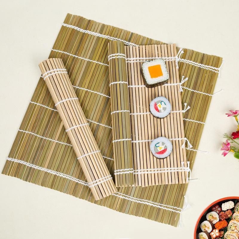 เสื่อม้วนซูชิ ที่ม้วนซูชิ สำหรับ ทำซูชิ ห่อซูชิ ผลิตจากไม้ไผ่ธรรมชาติ Sushi Bamboo Roller