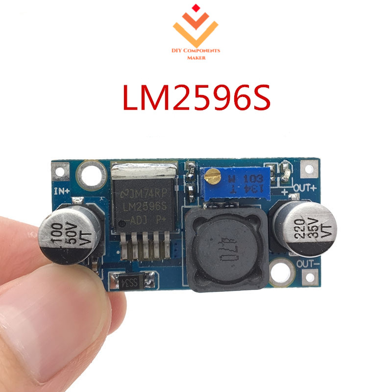 1pcs 3A ปรับ DC-DC LM2596S แหล่งจ่ายไฟ Buck Converter โมดูลสเต็ปดาวน์